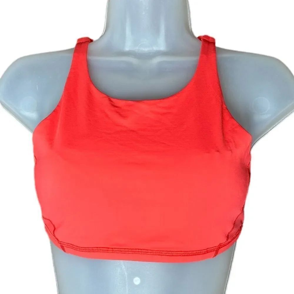 Lululemon Energy Orange Sport Bra Razorback Running Support Bra